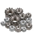 High quality hex kep nut with teeth